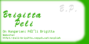 brigitta peli business card